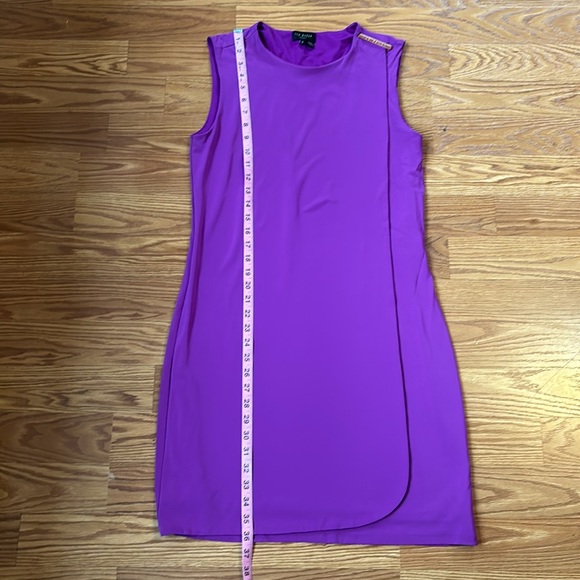 Ted Baker London Purple Sleeveless Layered Shift Dress Size Ted 3 (U.S. 8) - Picture 10 of 14